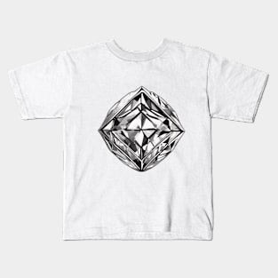 Shimmering Diamond Brilliance Graphic Tee Design No. 635 Kids T-Shirt